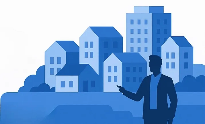 Smart cityscape illustration